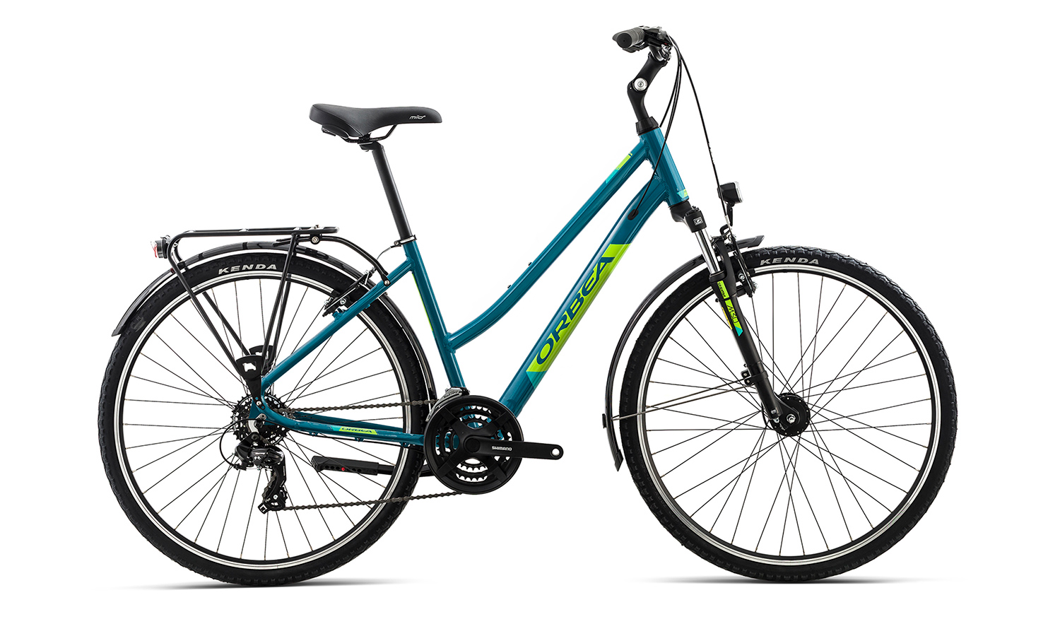 Фотография Велосипед Orbea COMFORT 32 PACK (2019) 2019 Сине-зеленый